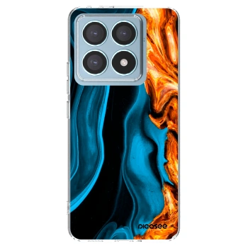 Picasee husă transparentă din silicon pentru Xiaomi 14T Pro - Gold blue