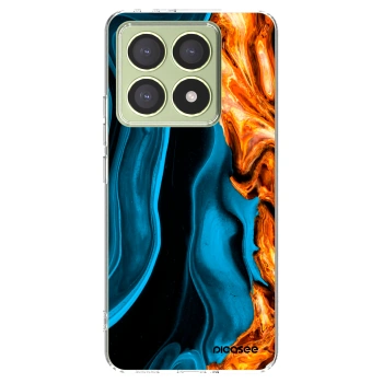 Picasee husă transparentă din silicon pentru Xiaomi 14T - Gold blue