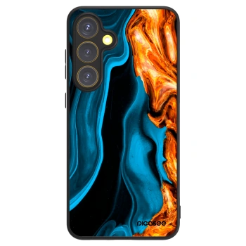 Picasee ULTIMATE CASE PowerShare pentru Samsung Galaxy S24 FE S721B - Gold blue