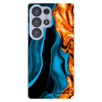 Picasee husă transparentă din silicon pentru Samsung Galaxy S25 Ultra 5G - Gold blue