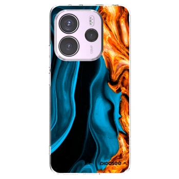 Picasee husă transparentă din silicon pentru Xiaomi Redmi Note 14 4G - Gold blue