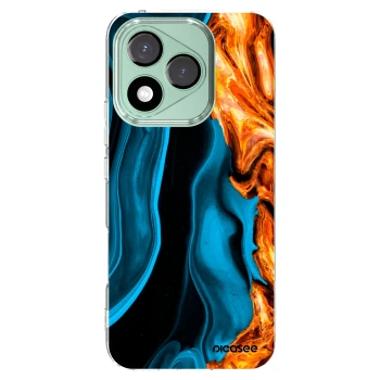 Picasee husă transparentă din silicon pentru Honor 400 Lite 5G - Gold blue