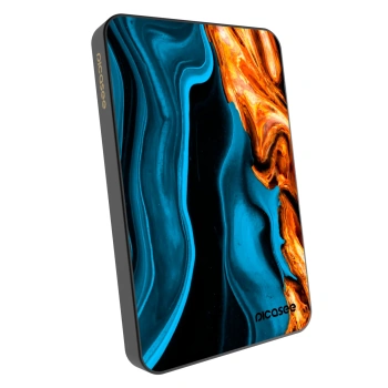 Powerbank cu MagSafe 5 000 mAh cu design propriu Gri - Gold blue