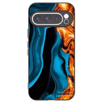 Picasee husă neagră din silicon pentru Google Pixel 9 Pro XL - Gold blue