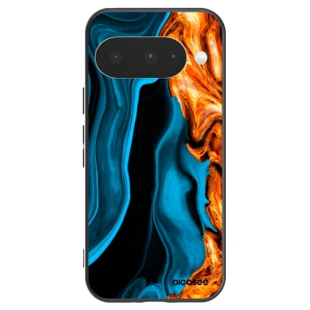 Picasee husă neagră din silicon pentru Google Pixel 10 - Gold blue