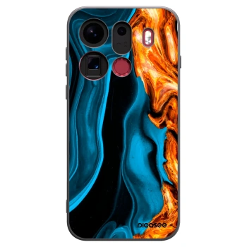 Picasee husă neagră din silicon pentru OPPO Find X9 Pro - Gold blue