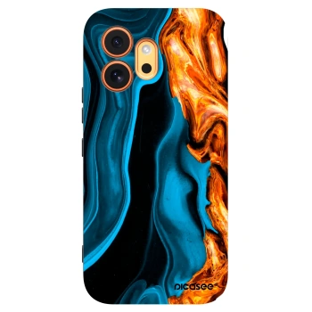 Picasee husă neagră din silicon pentru Honor 600 - Gold blue