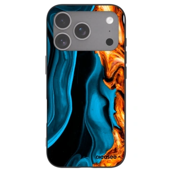 Picasee husă neagră din silicon pentru Apple iPhone 18 Pro - Gold blue