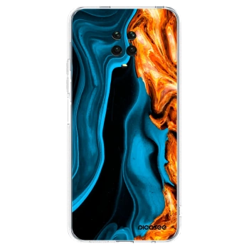 Picasee husă transparentă din silicon pentru Xiaomi Redmi Note 9 Pro - Gold blue