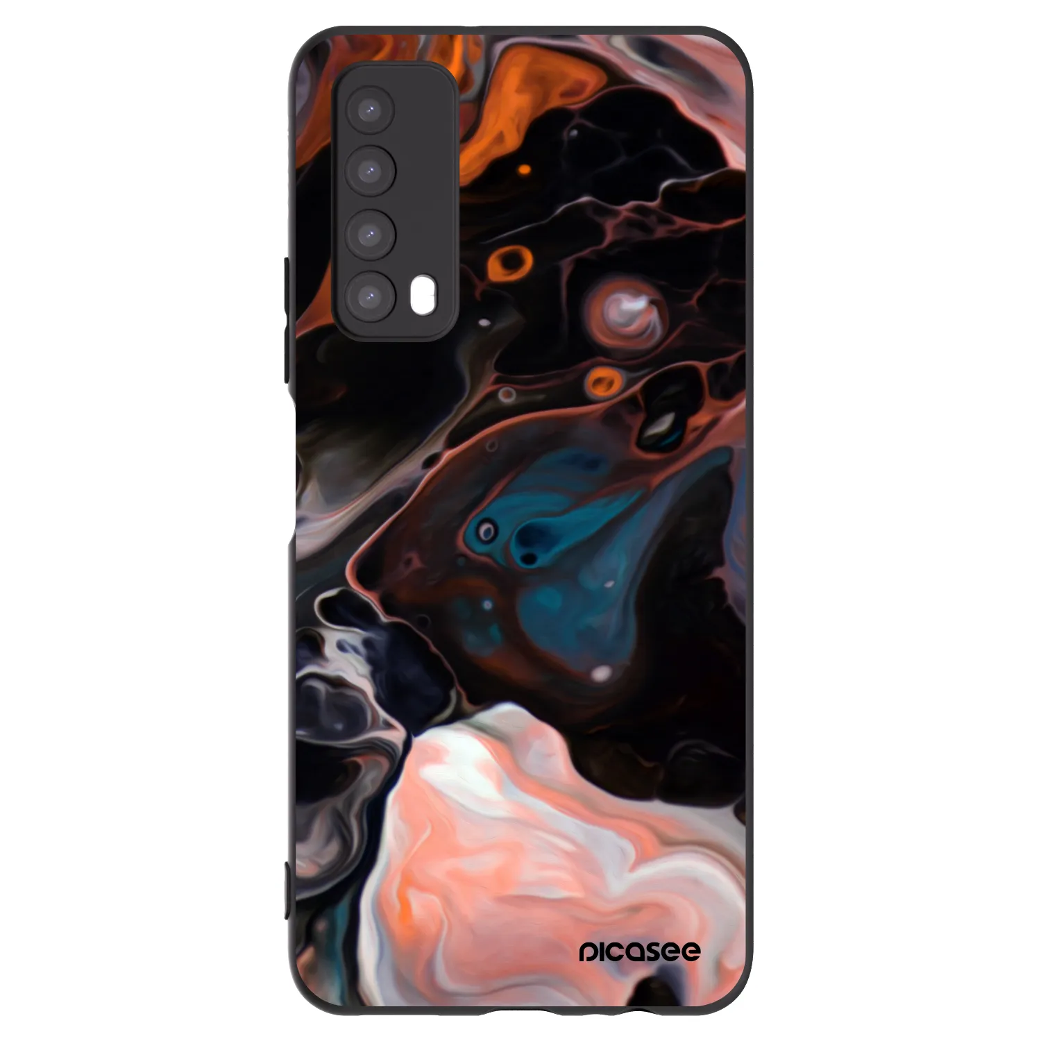 Picasee husă neagră din silicon pentru Huawei P Smart 2021 - Cream
