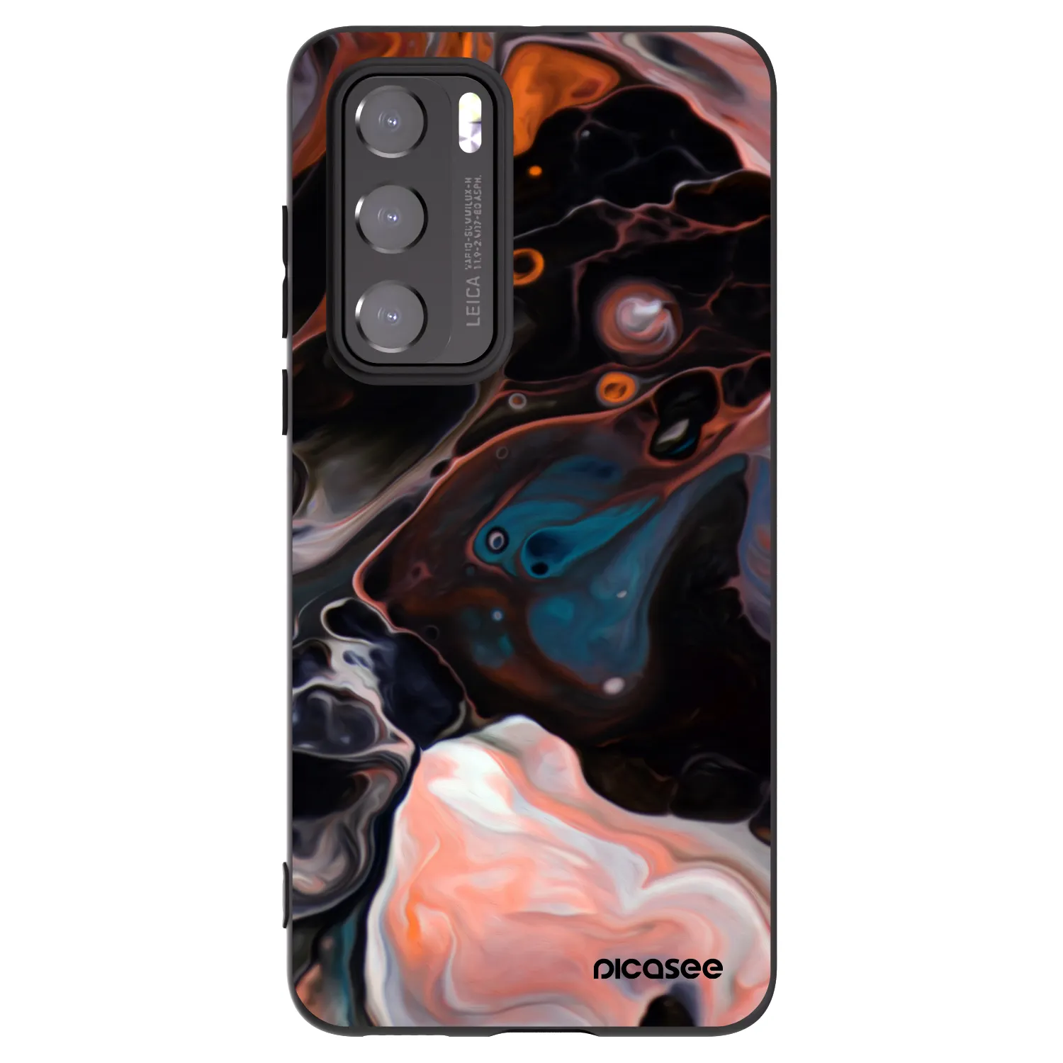 Picasee husă neagră din silicon pentru Huawei P40 - Cream
