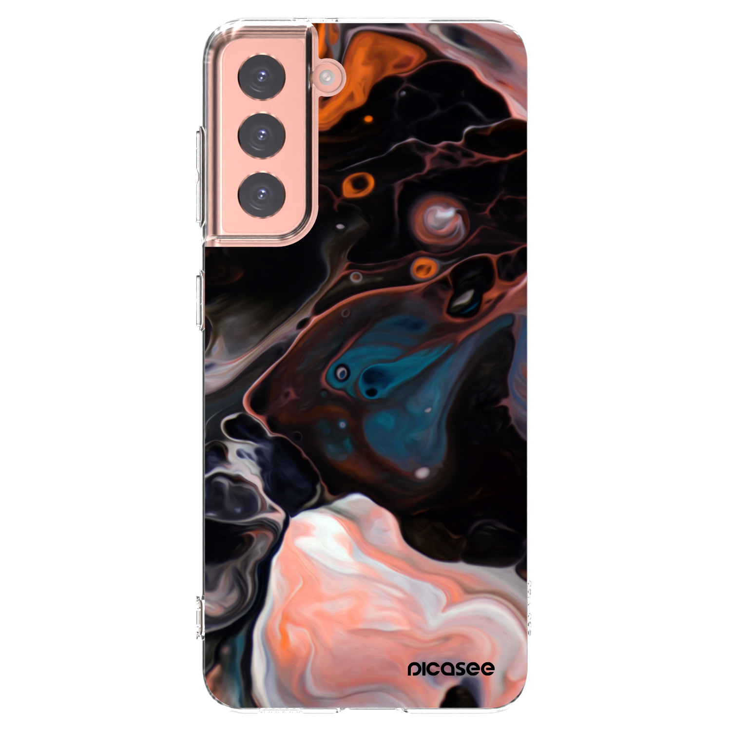 Picasee husă transparentă din silicon pentru Samsung Galaxy S21 5G G991B - Cream