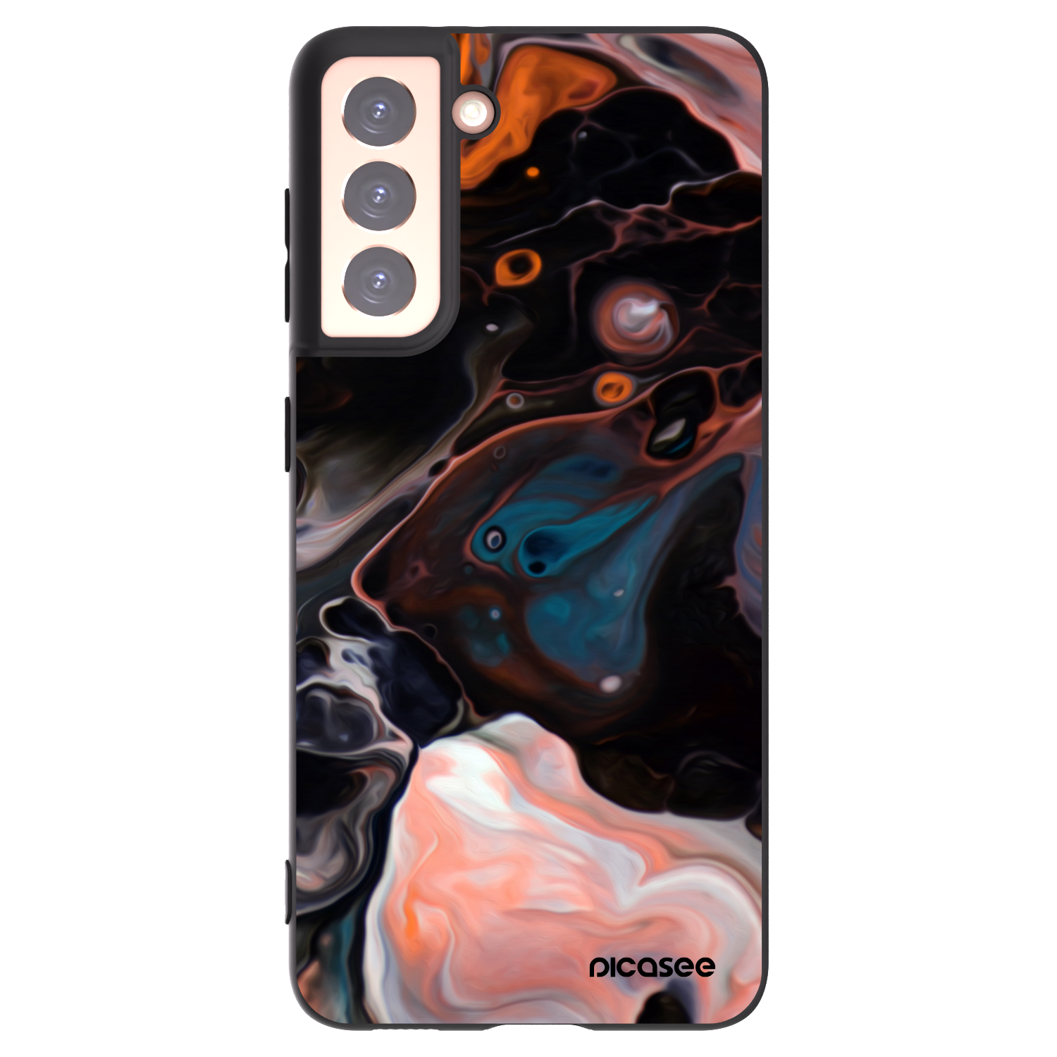 Picasee husă neagră din silicon pentru Samsung Galaxy S21 5G G991B - Cream