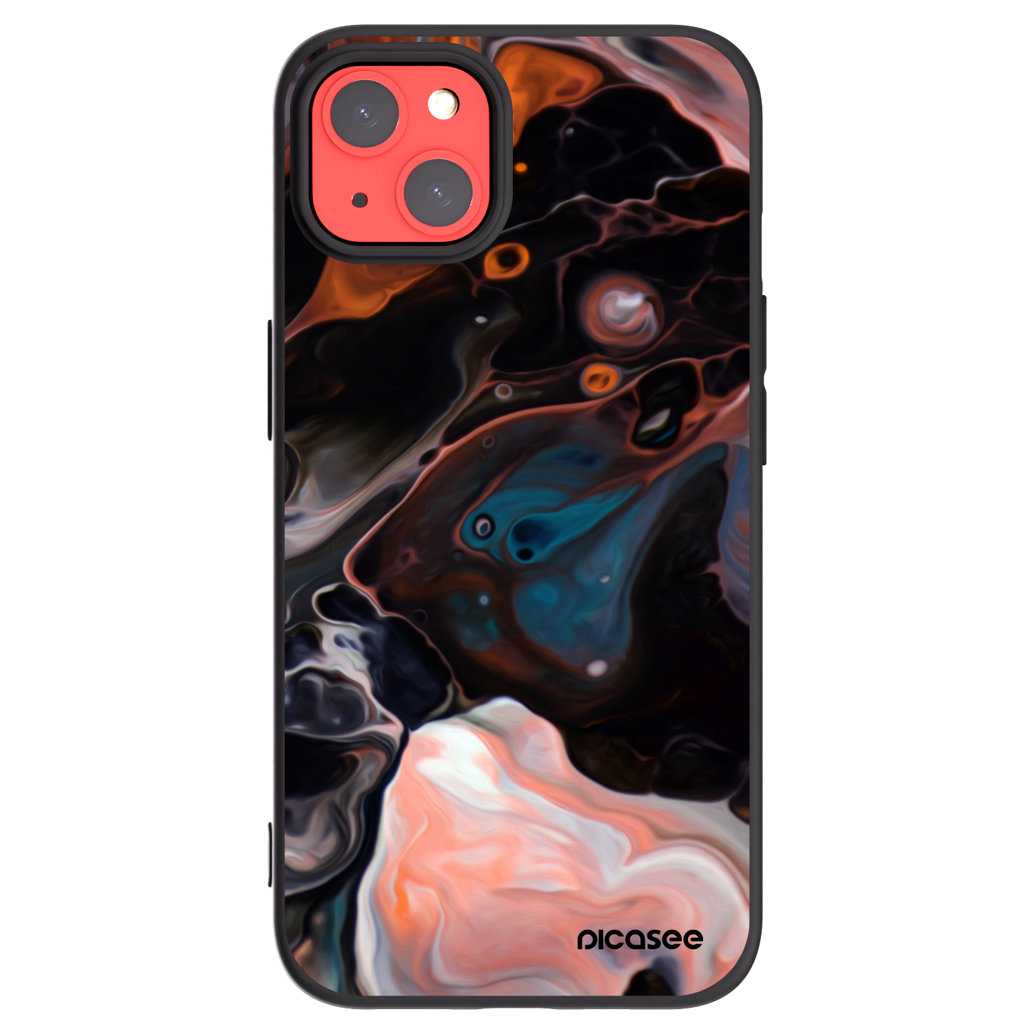 Picasee husă neagră din silicon pentru Apple iPhone 13 - Cream