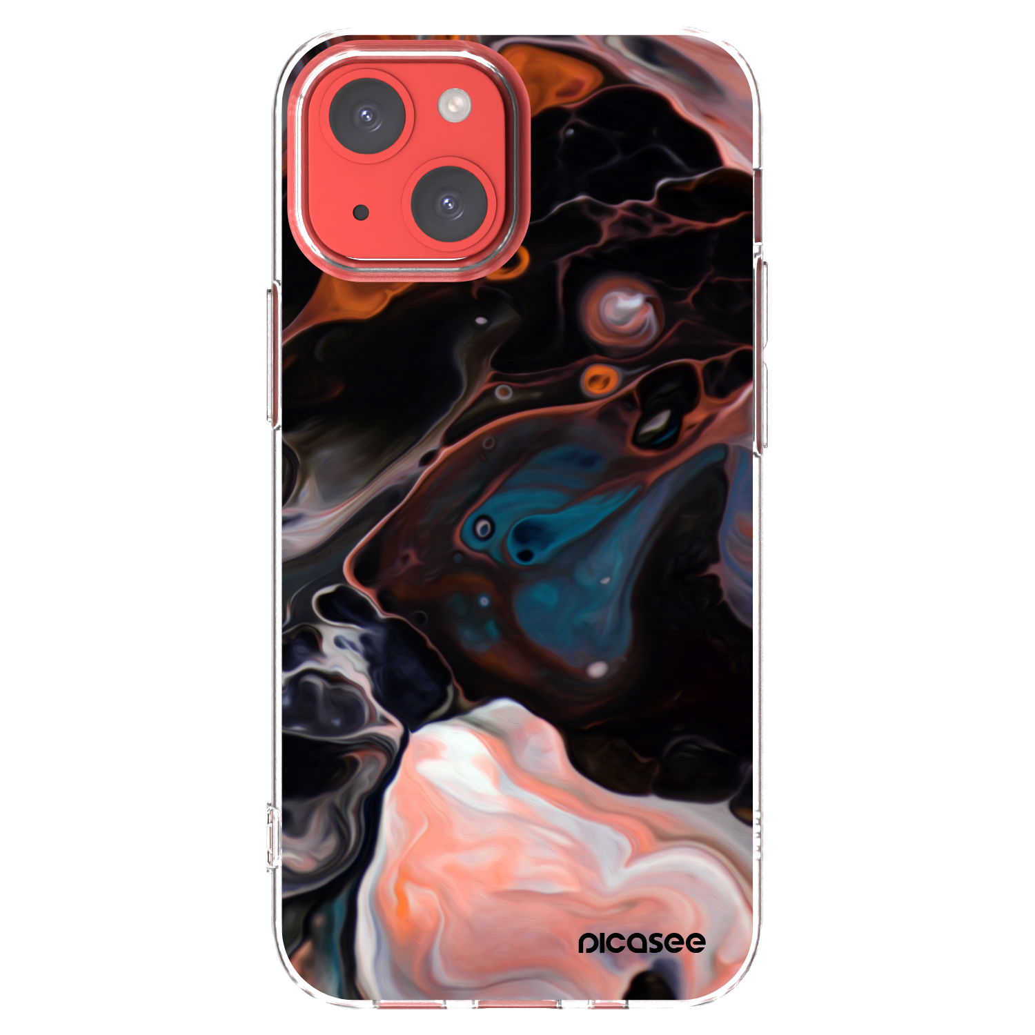 Picasee husă transparentă din silicon pentru Apple iPhone 13 mini - Cream