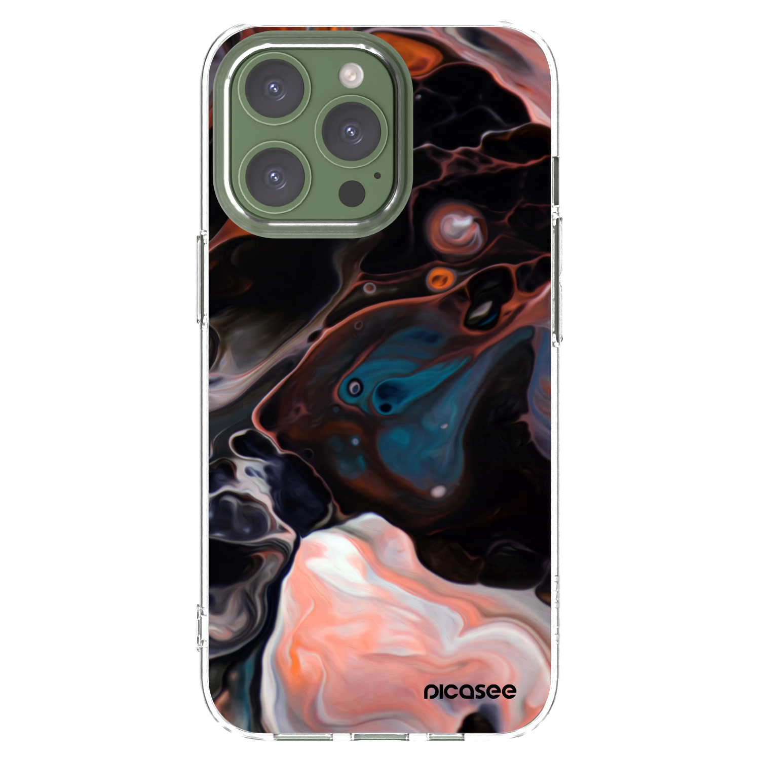Picasee husă transparentă din silicon pentru Apple iPhone 13 Pro - Cream