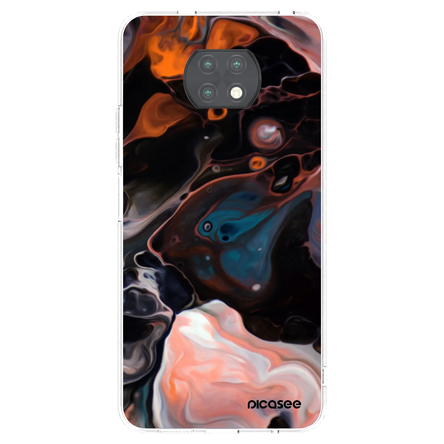 Picasee husă transparentă din silicon pentru Xiaomi Redmi Note 9T - Cream