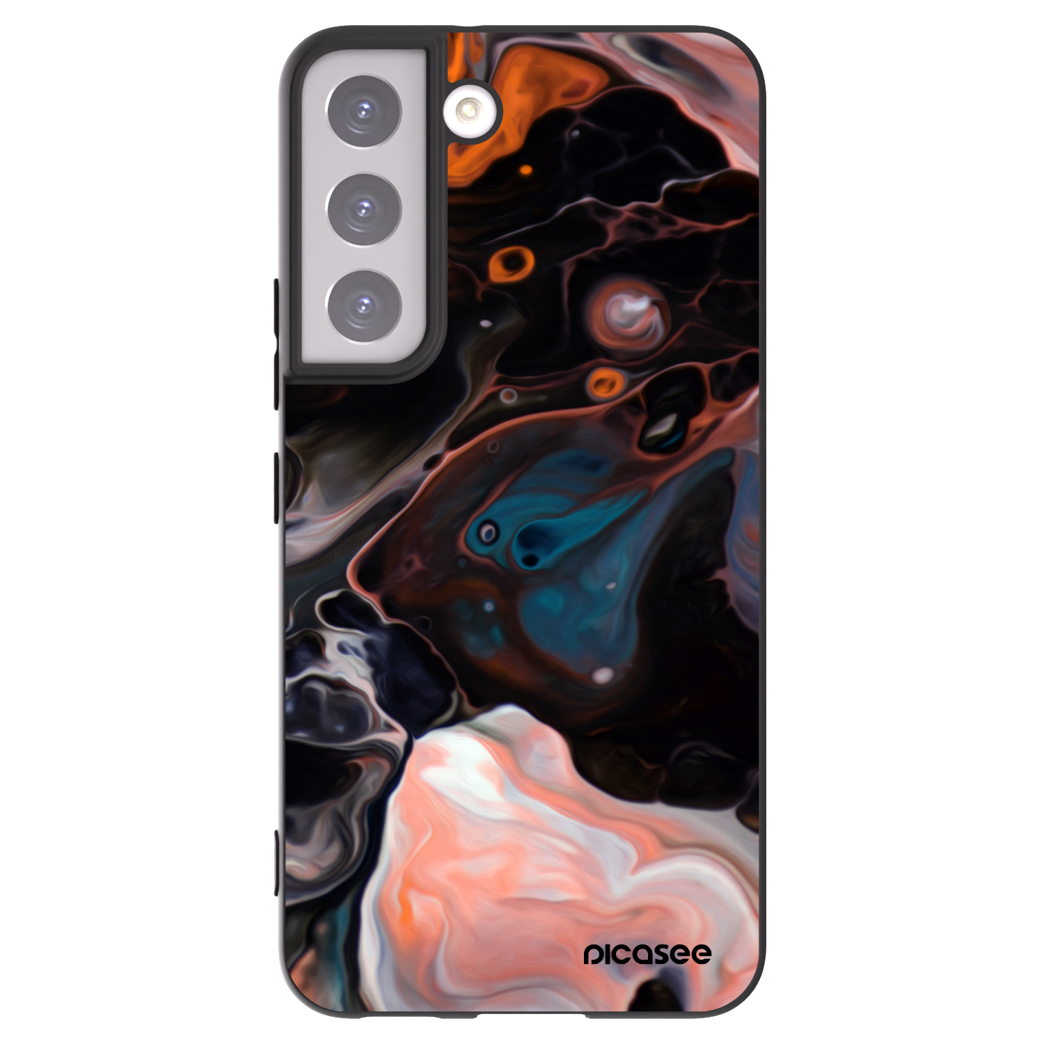 Picasee husă neagră din silicon pentru Samsung Galaxy S22 5G - Cream