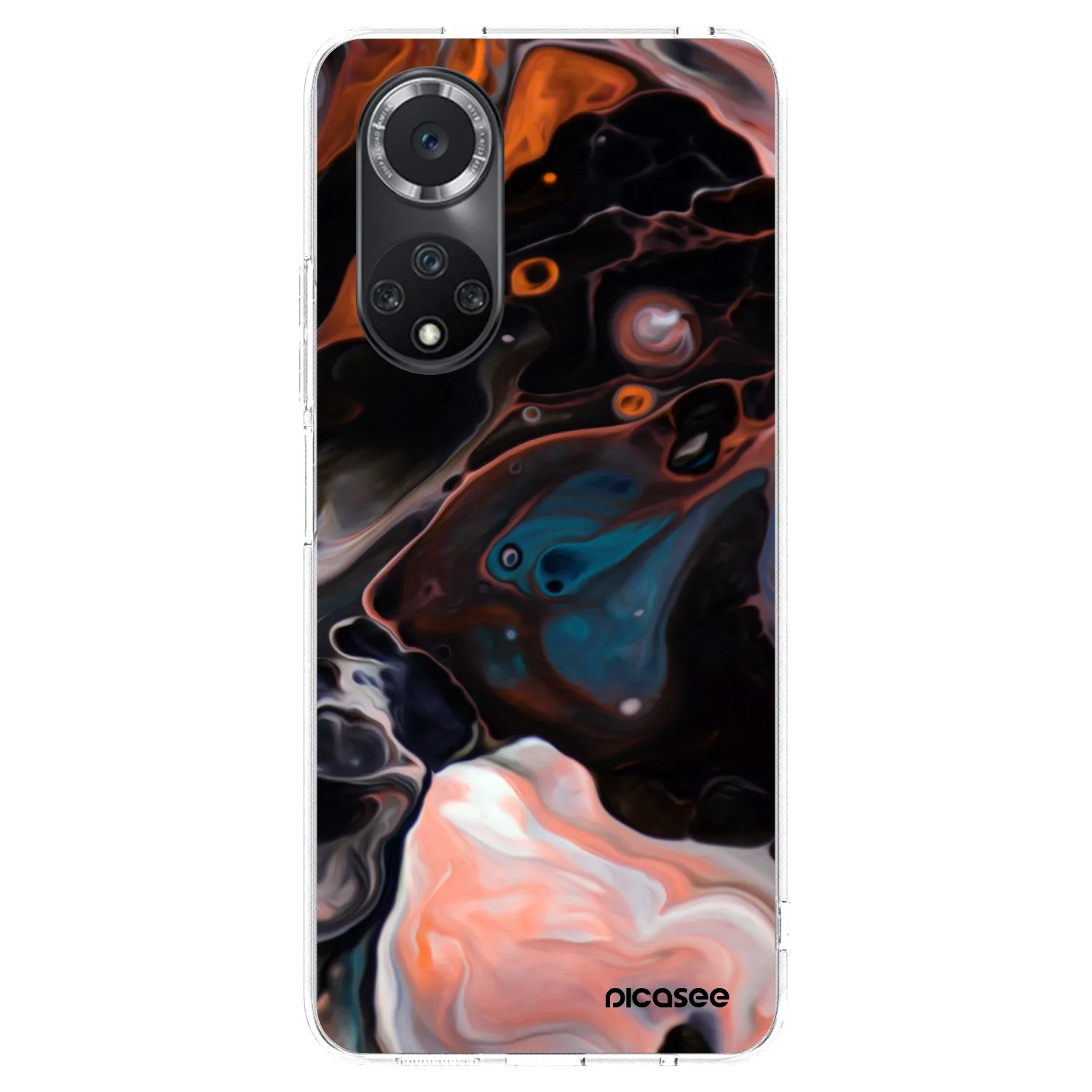 Picasee husă transparentă din silicon pentru Huawei Nova 9 SE - Cream