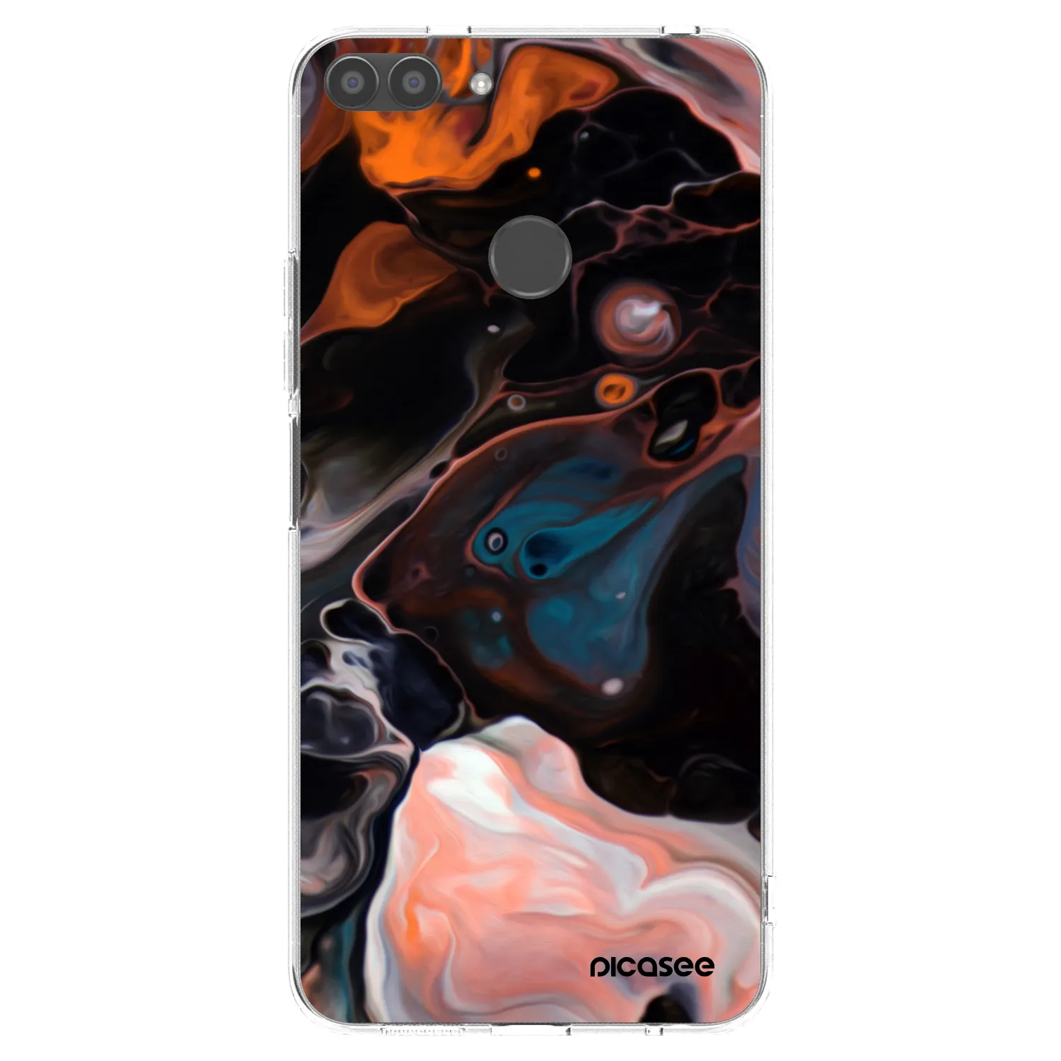 Picasee husă transparentă din silicon pentru Huawei P Smart - Cream