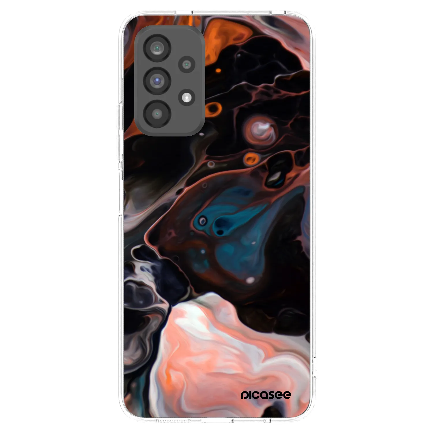 Picasee husă transparentă din silicon pentru Samsung Galaxy A73 5G - Cream