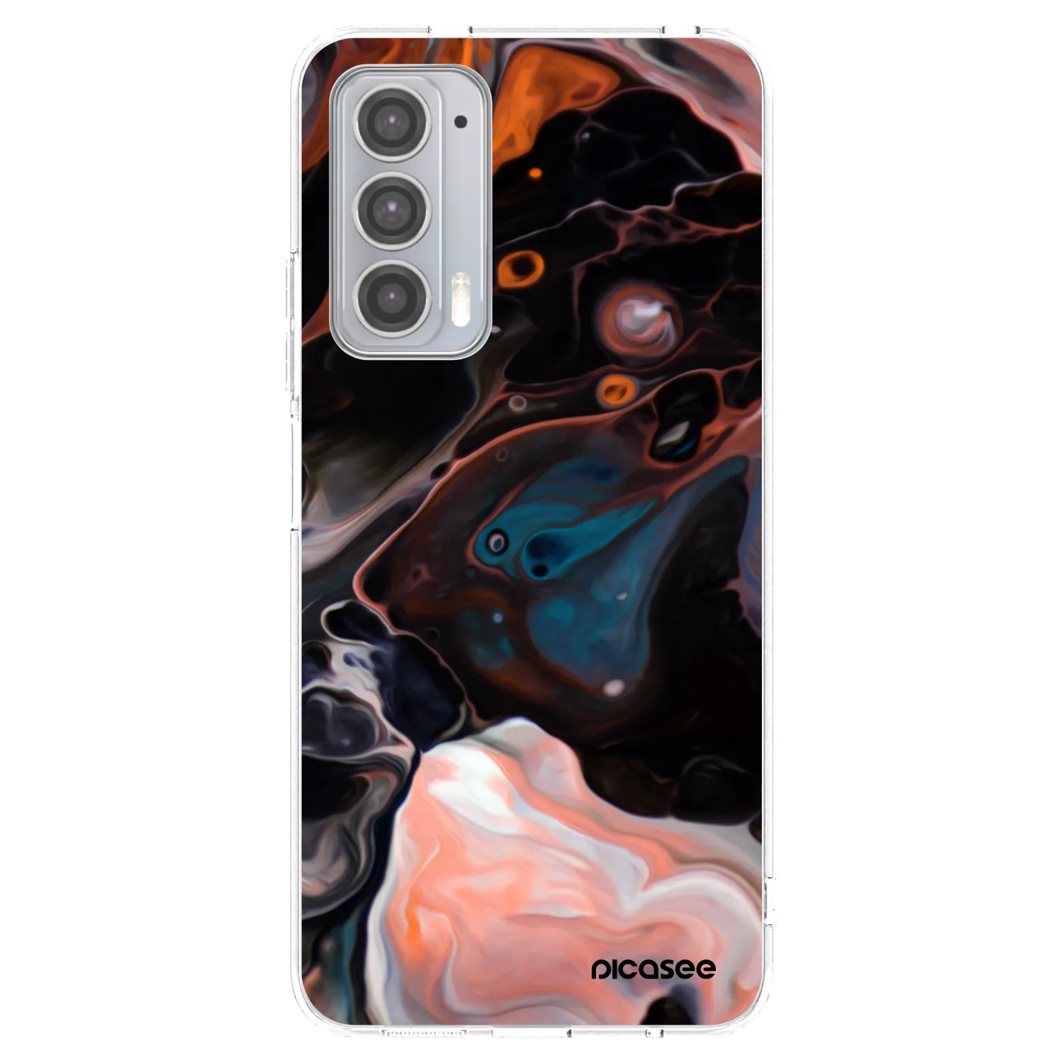 Picasee husă transparentă din silicon pentru Motorola Edge 20 - Cream