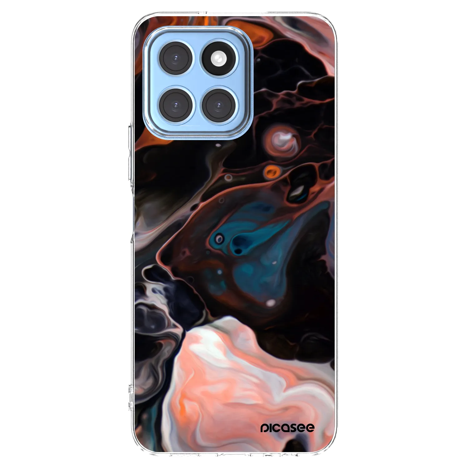 Picasee husă transparentă din silicon pentru Honor X6 - Cream