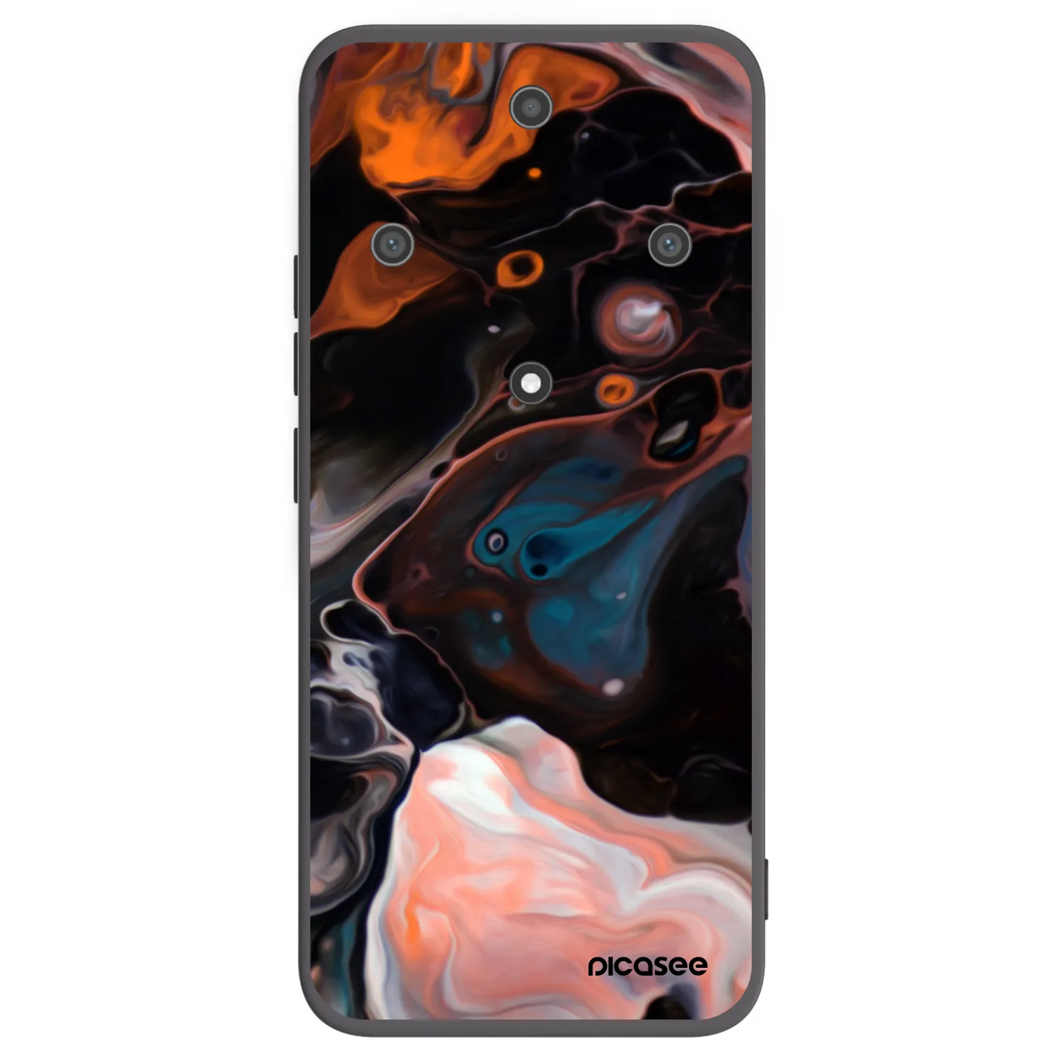 Picasee husă neagră din silicon pentru Honor Magic5 Lite 5G - Cream