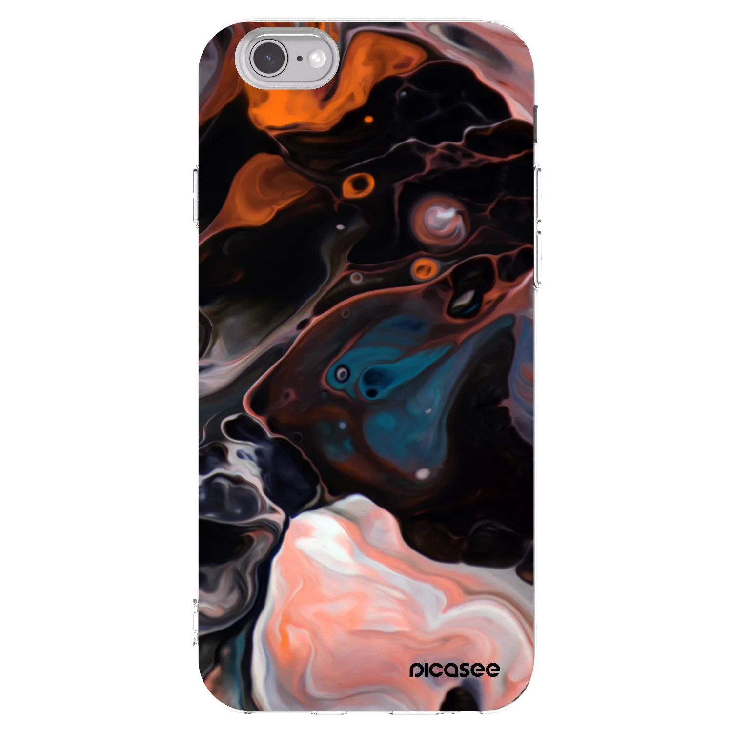 Picasee husă transparentă din silicon pentru Apple iPhone 6/6S - Cream
