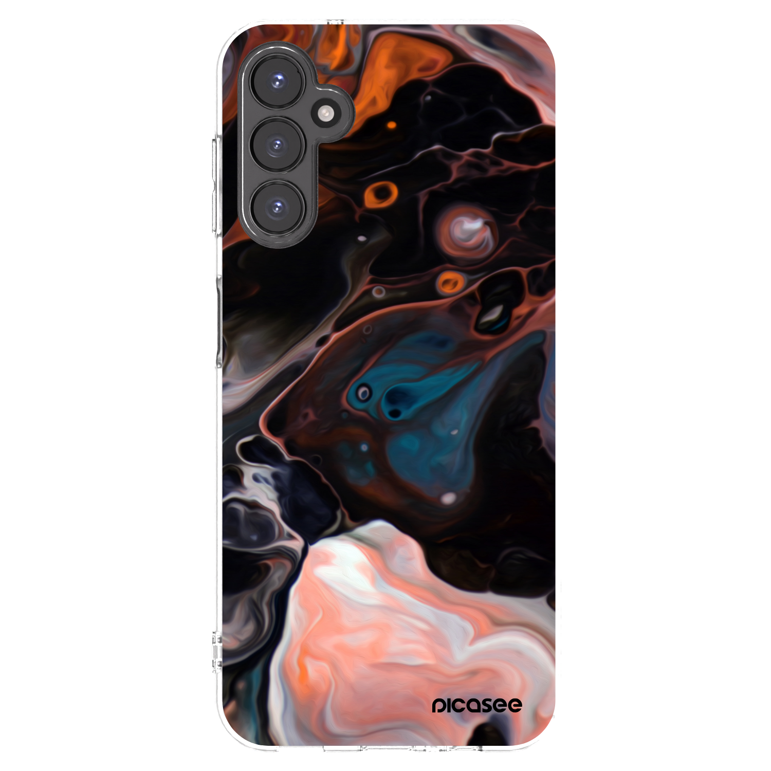Picasee husă transparentă din silicon pentru Samsung Galaxy A14 4G A145R - Cream