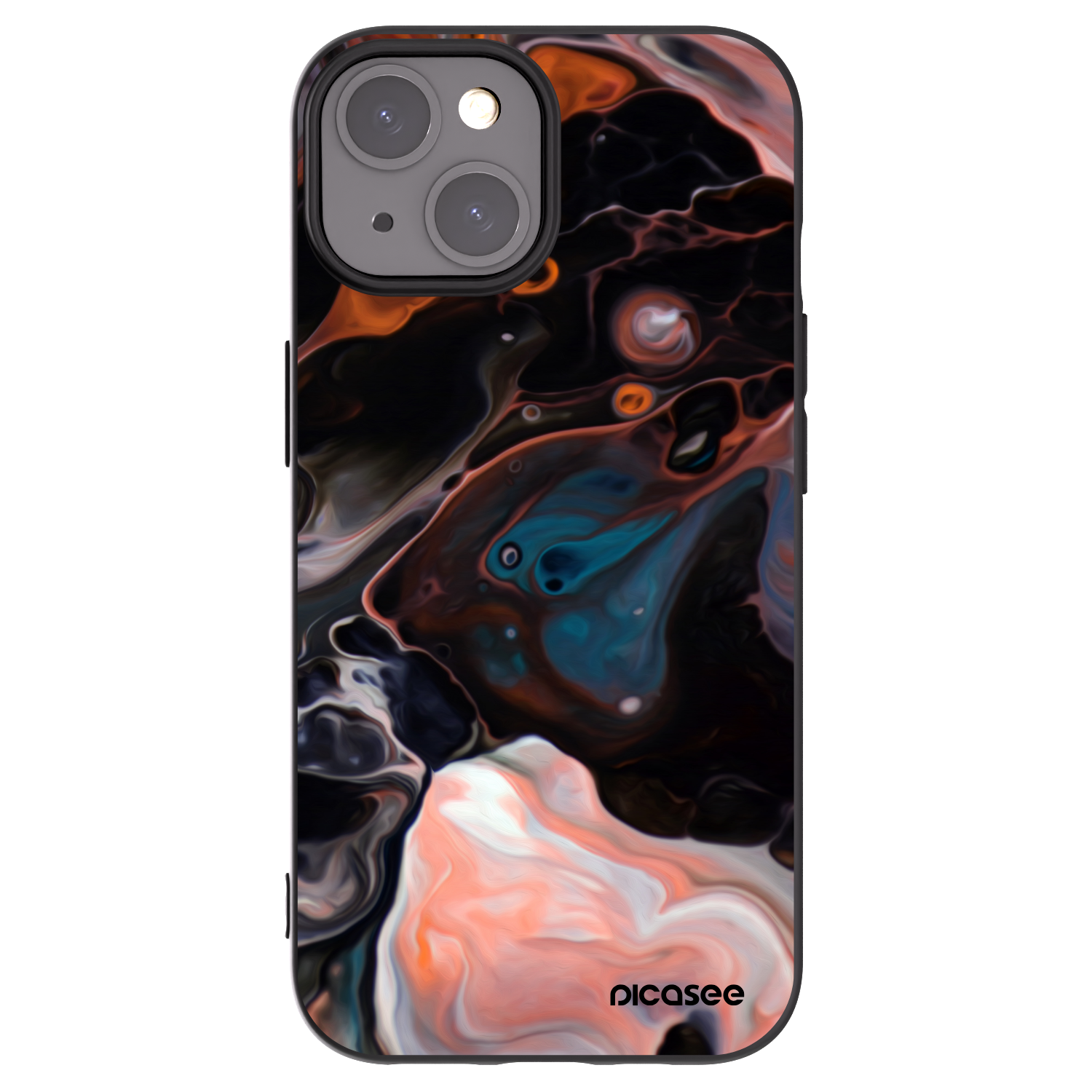 Picasee husă neagră din silicon pentru Apple iPhone 15 - Cream