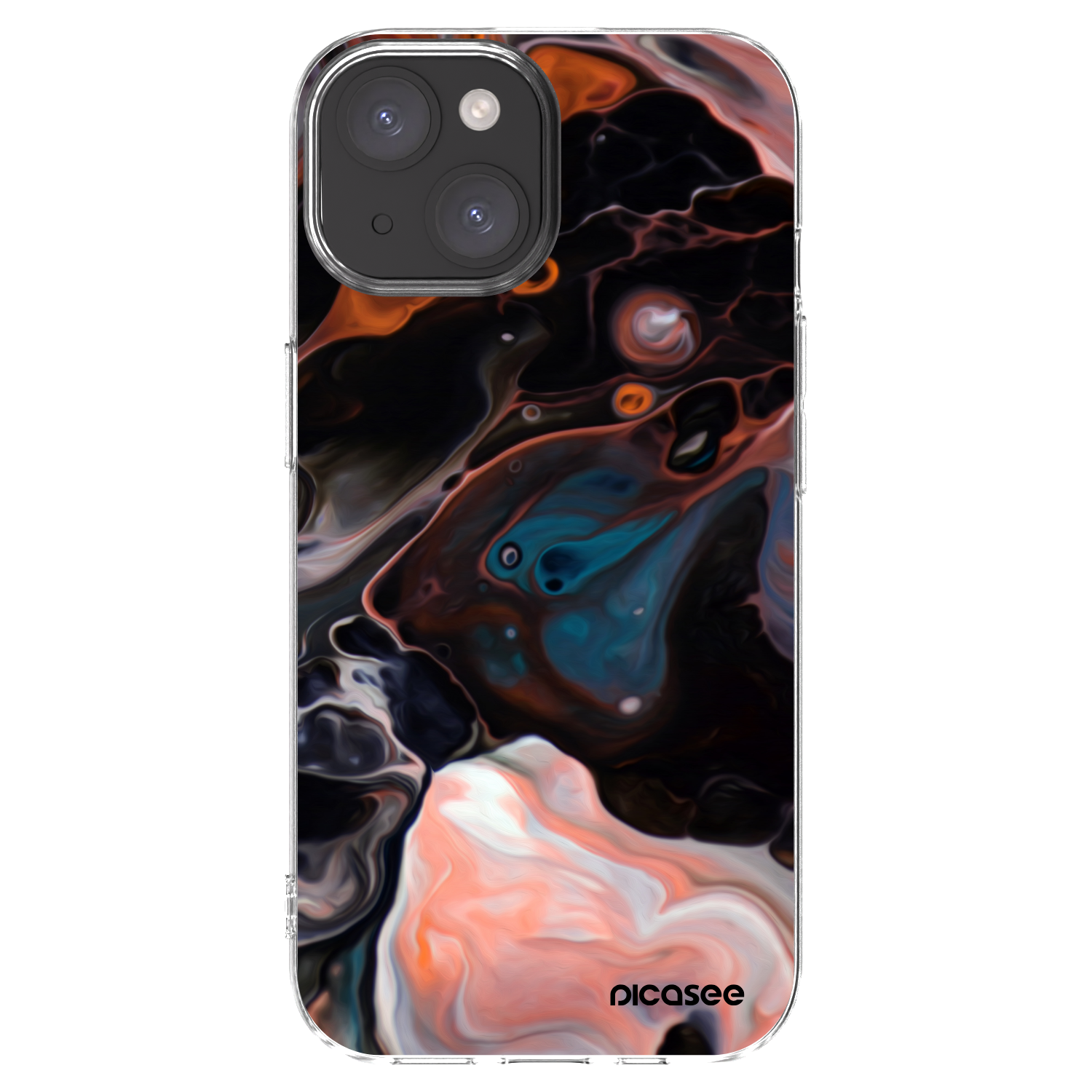 Picasee husă transparentă din silicon pentru Apple iPhone 15 - Cream