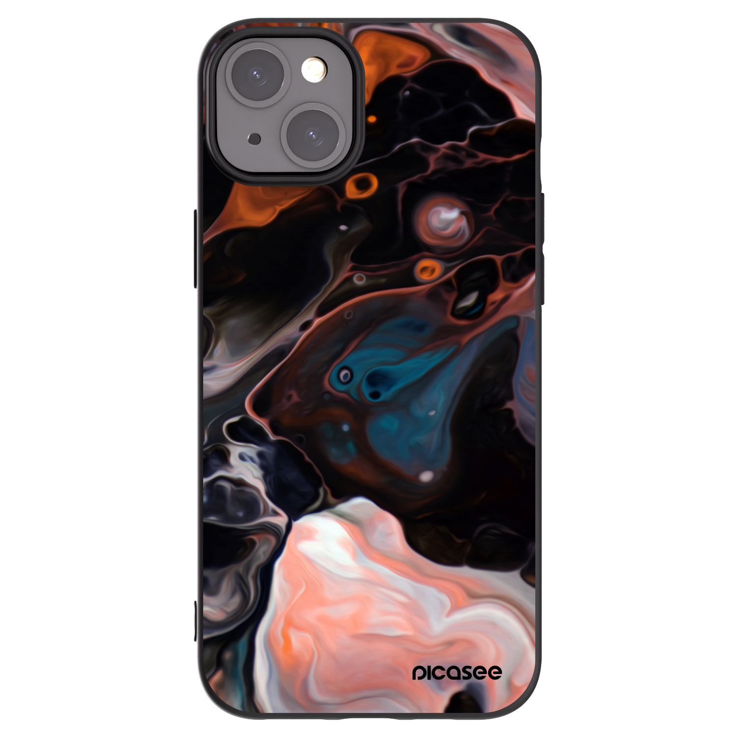 Picasee husă neagră din silicon pentru Apple iPhone 15 Plus - Cream
