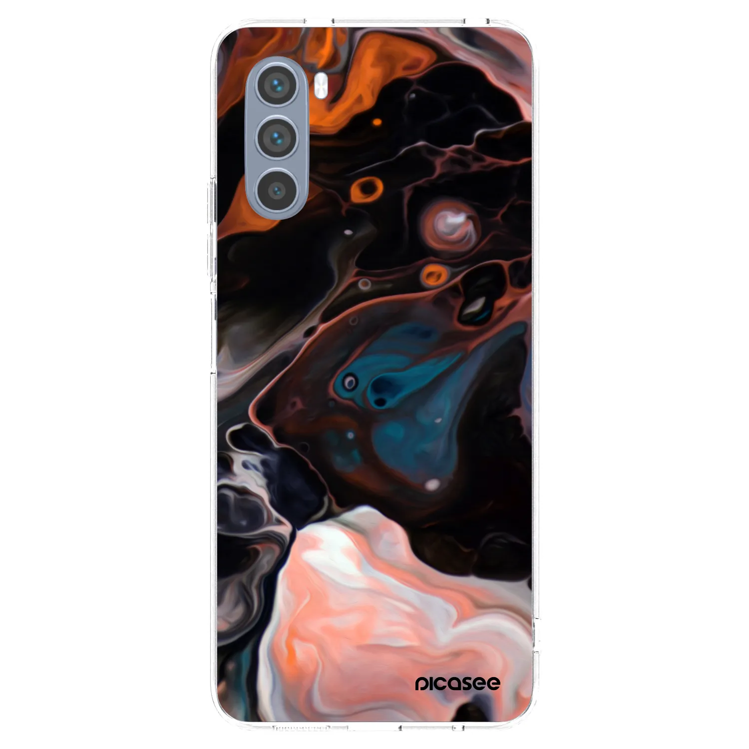Picasee husă transparentă din silicon pentru Motorola Moto G62 - Cream