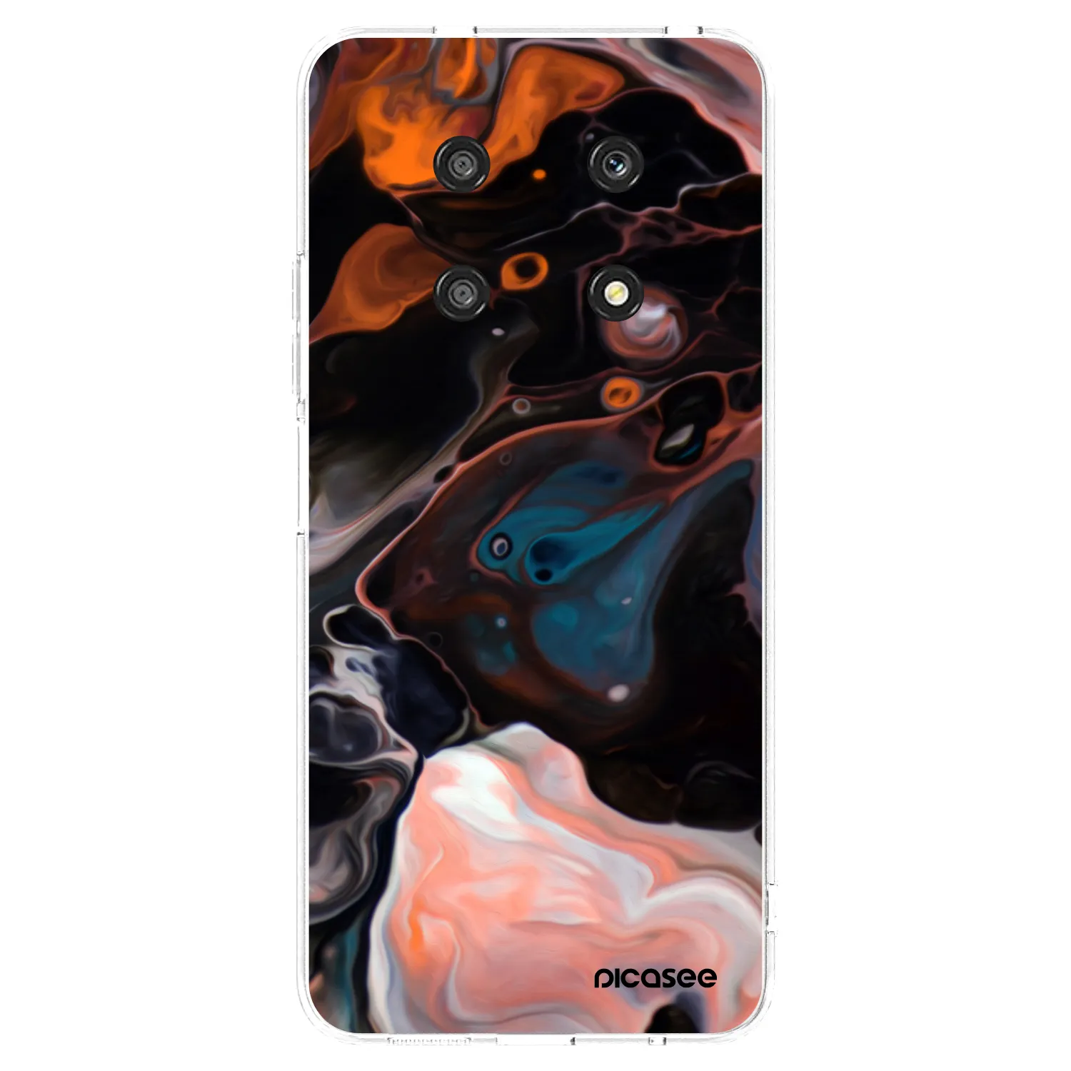 Picasee husă transparentă din silicon pentru Honor Magic4 Lite 5G - Cream