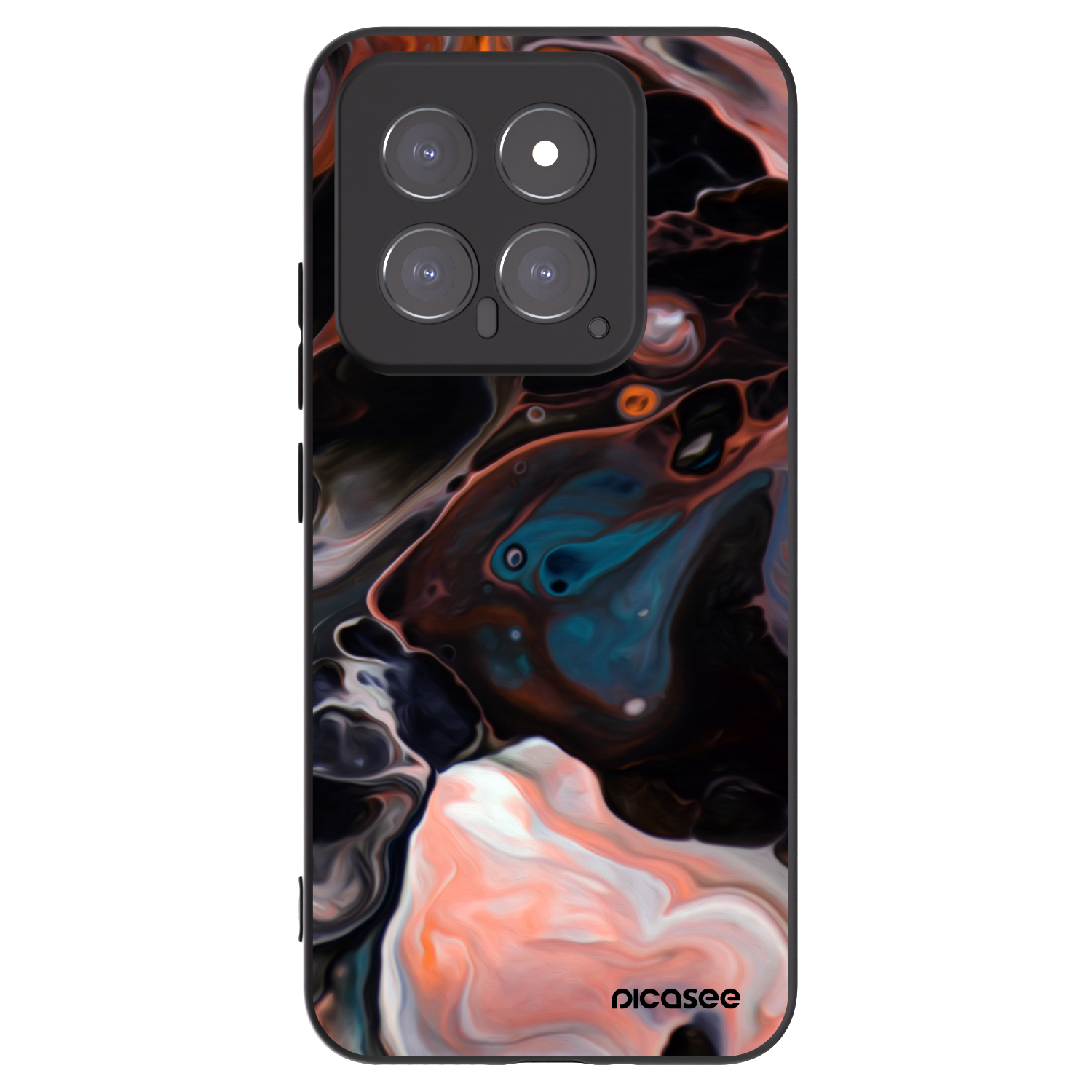 Picasee husă neagră din silicon pentru Xiaomi 14 - Cream