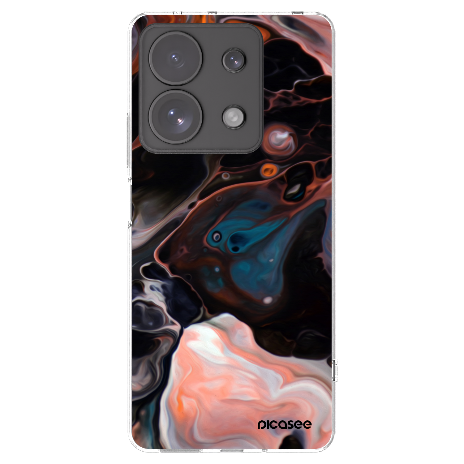 Picasee husă transparentă din silicon pentru Xiaomi Redmi Note 13 Pro 4G - Cream