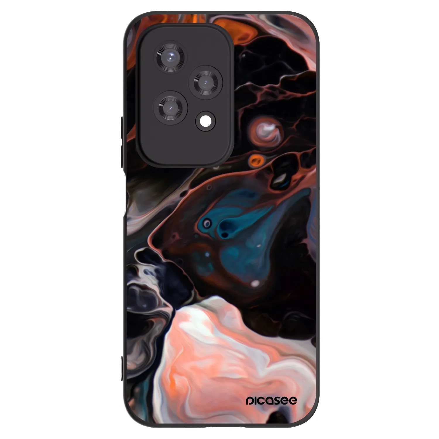 Picasee husă neagră din silicon pentru Honor 200 Lite - Cream
