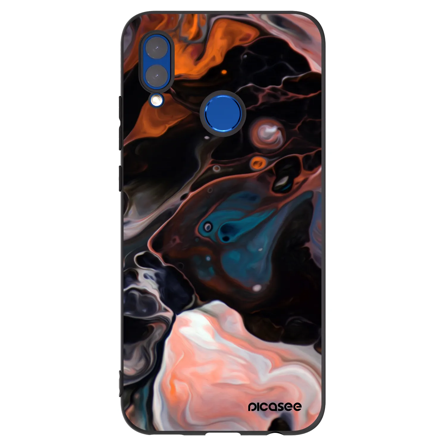 Picasee husă neagră din silicon pentru Honor 10 Lite - Cream