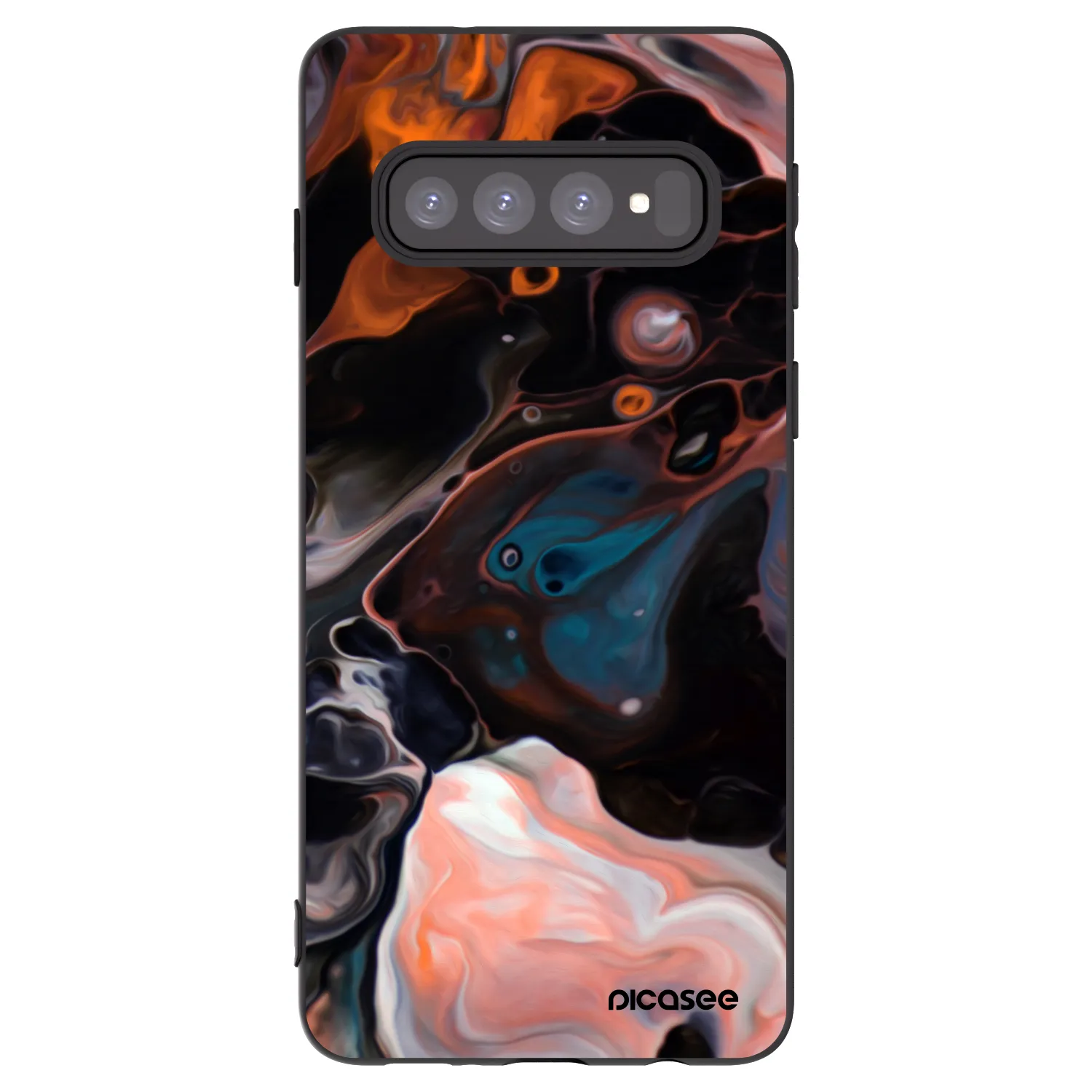 Picasee husă neagră din silicon pentru Samsung Galaxy S10 G973 - Cream