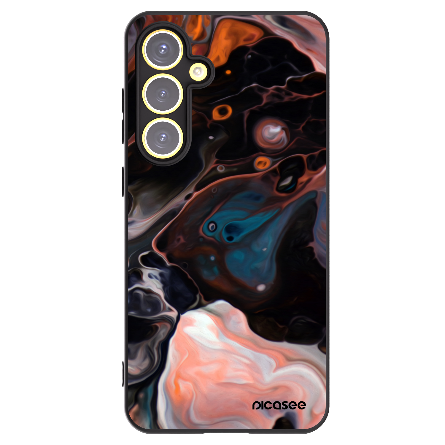 Picasee husă neagră din silicon pentru Samsung Galaxy S24 FE S721B - Cream