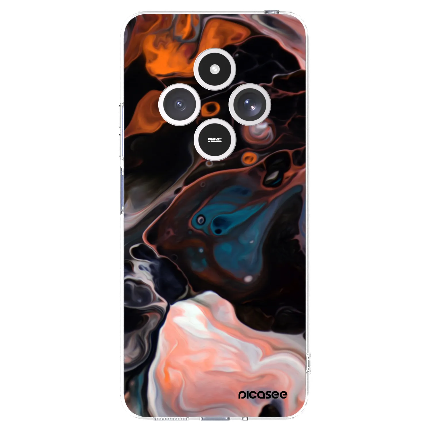 Picasee husă transparentă din silicon pentru Xiaomi Redmi 14C - Cream