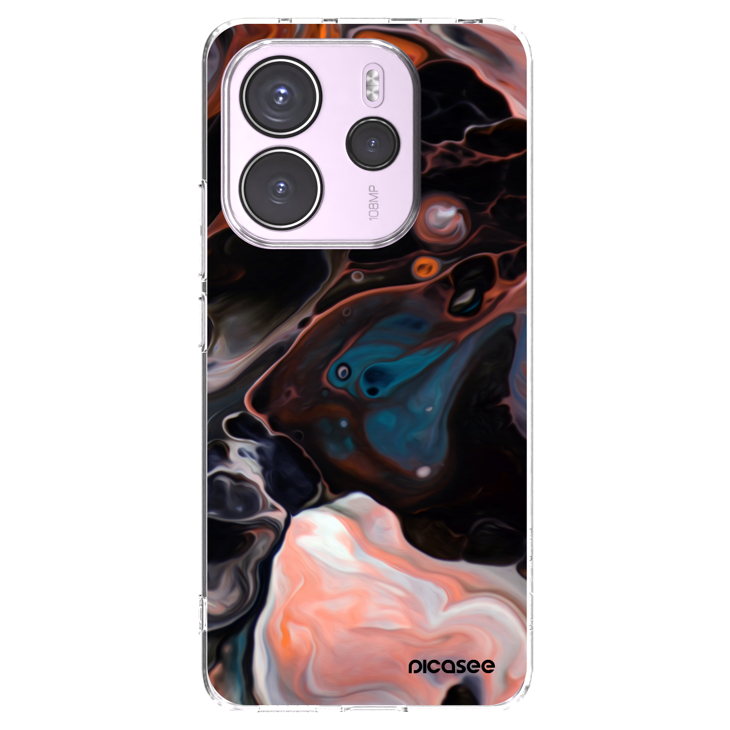 Picasee husă transparentă din silicon pentru Xiaomi Redmi Note 14 4G - Cream