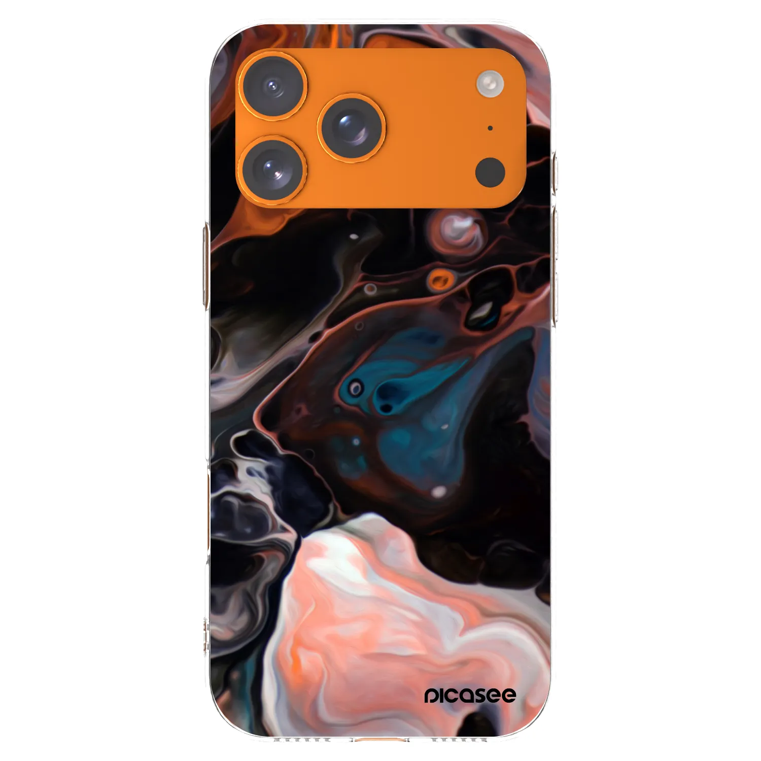 Picasee husă transparentă din silicon pentru Apple iPhone 17 Pro Max - Cream