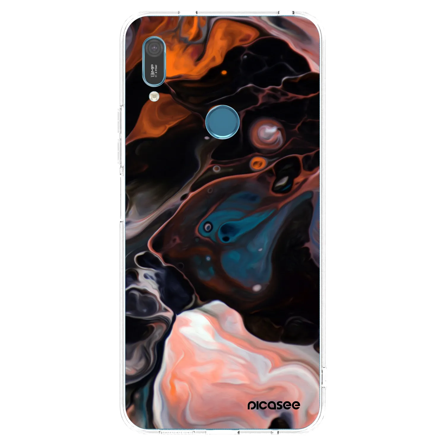 Picasee husă transparentă din silicon pentru Huawei Y6 2019 - Cream