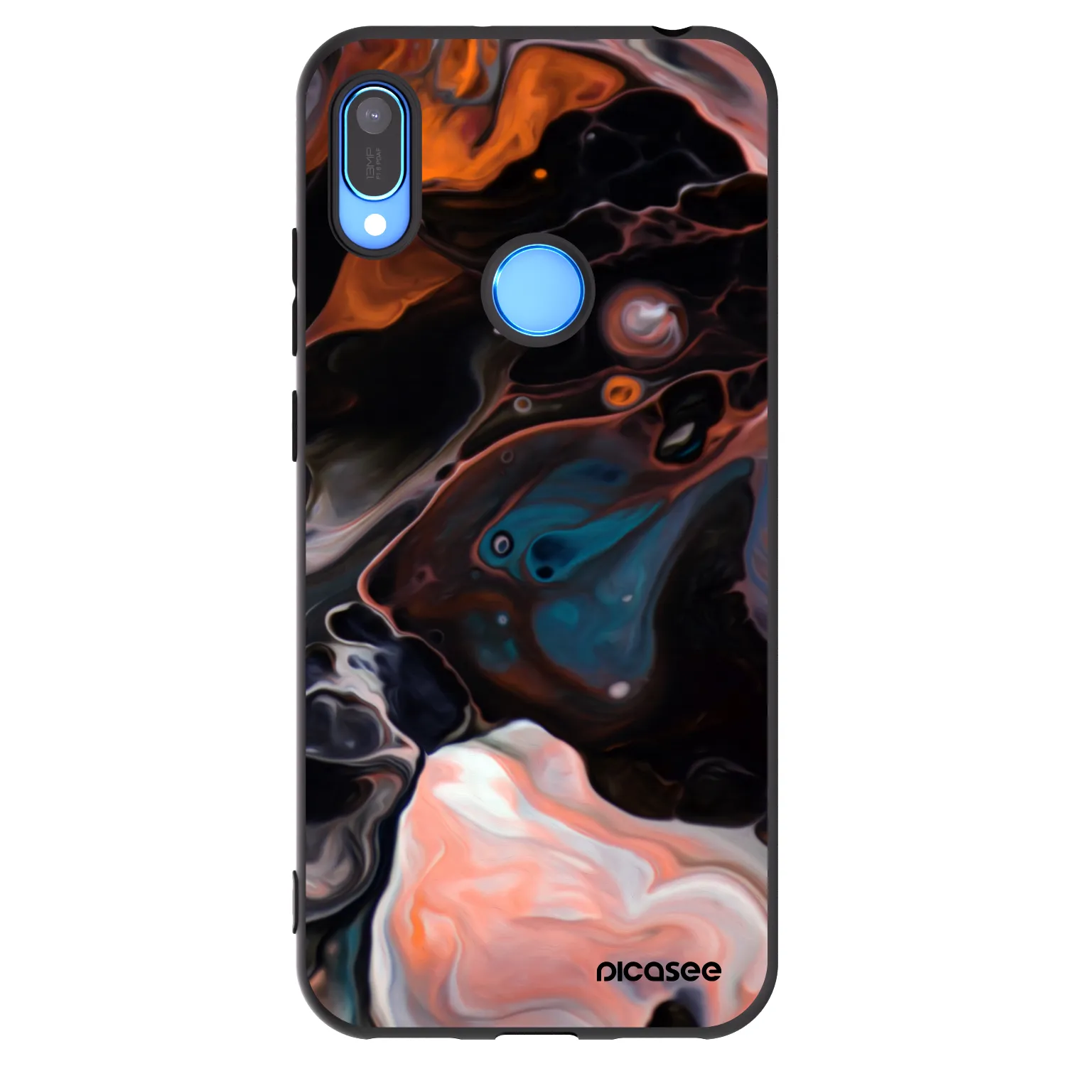 Picasee husă neagră din silicon pentru Huawei Y6 2019 - Cream