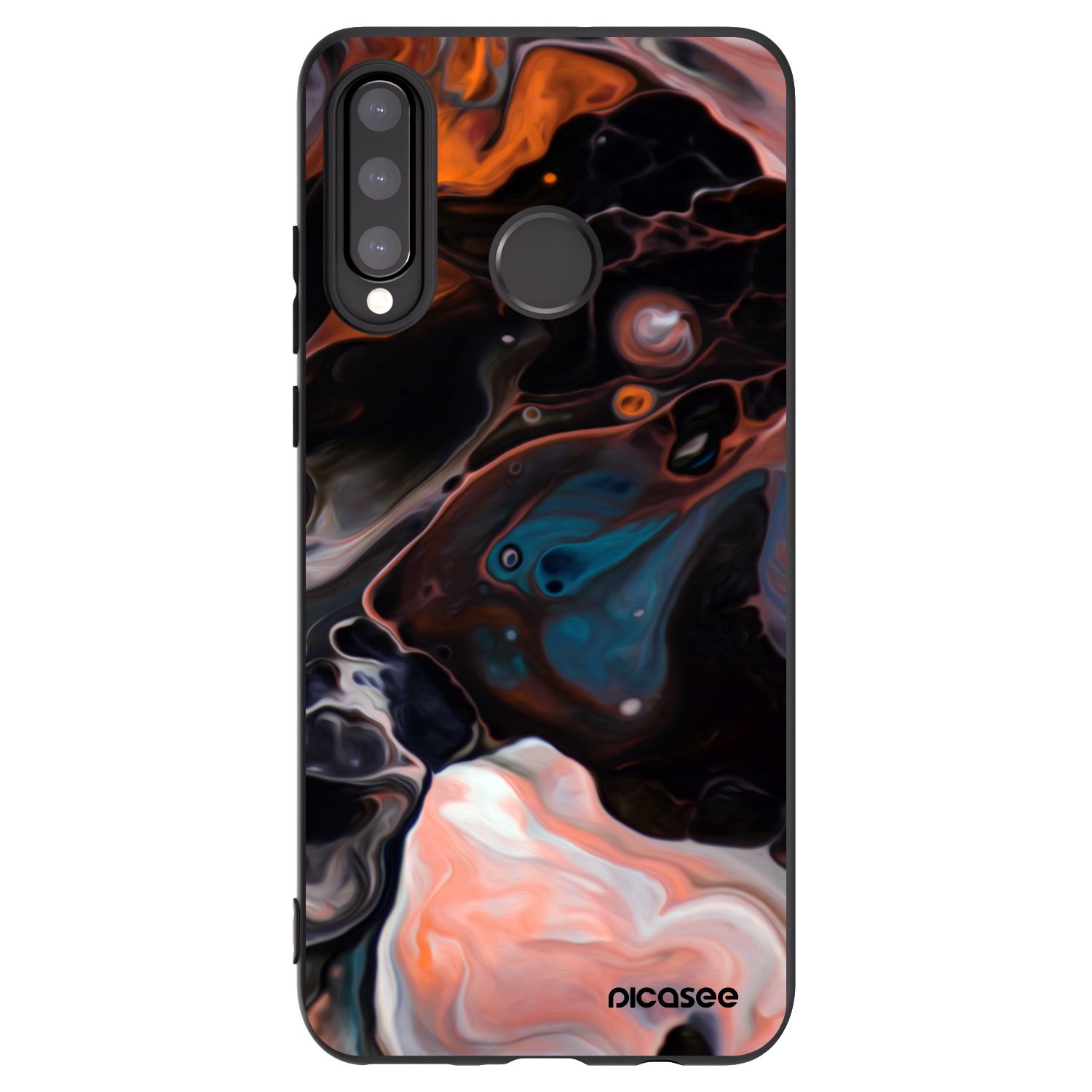 Picasee husă neagră din silicon pentru Huawei P30 Lite - Cream