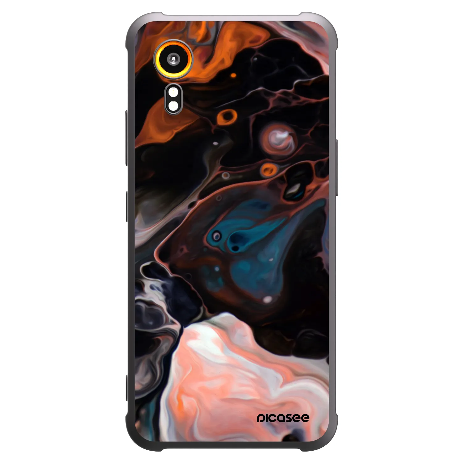 Picasee husă neagră din silicon pentru Samsung Galaxy Xcover 7 - Cream
