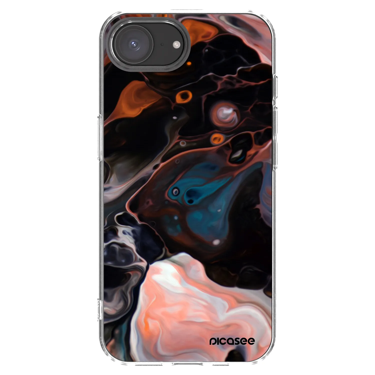 Picasee husă transparentă din silicon pentru Apple iPhone 17e - Cream