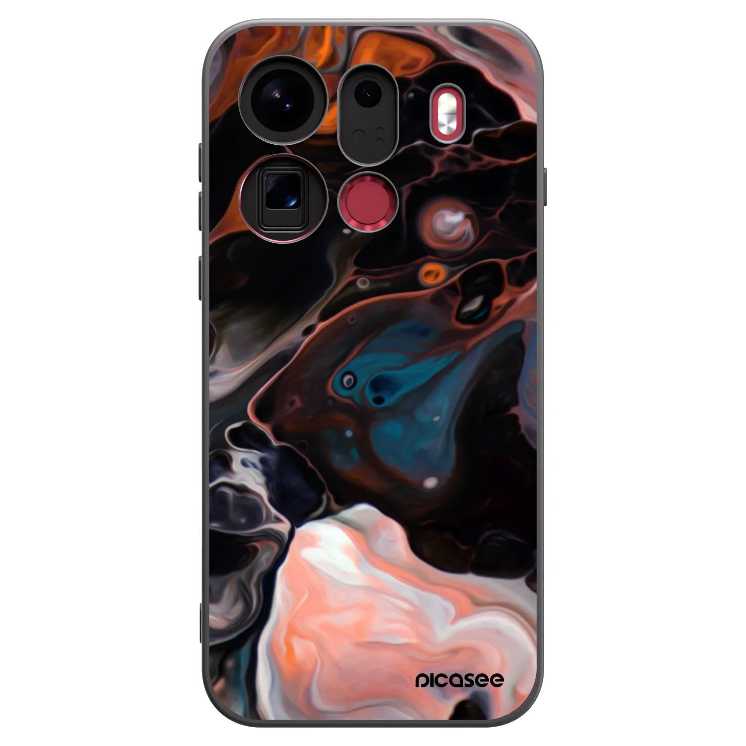 Picasee husă neagră din silicon pentru OPPO Find X9 Pro - Cream